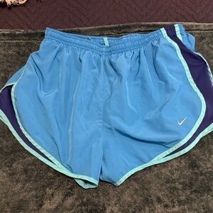 Nike Women's Athletic Shorts in Blue and Navy